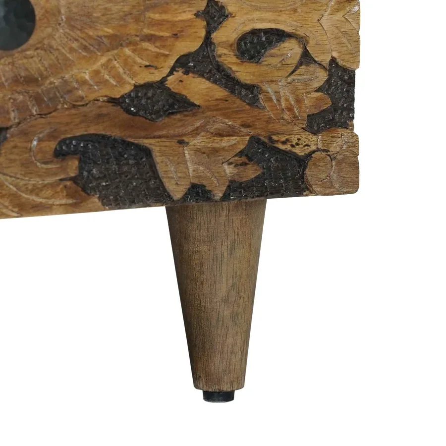 Table basse Marron 80 x 54 x 40 cm Bois de mangue massif - 8