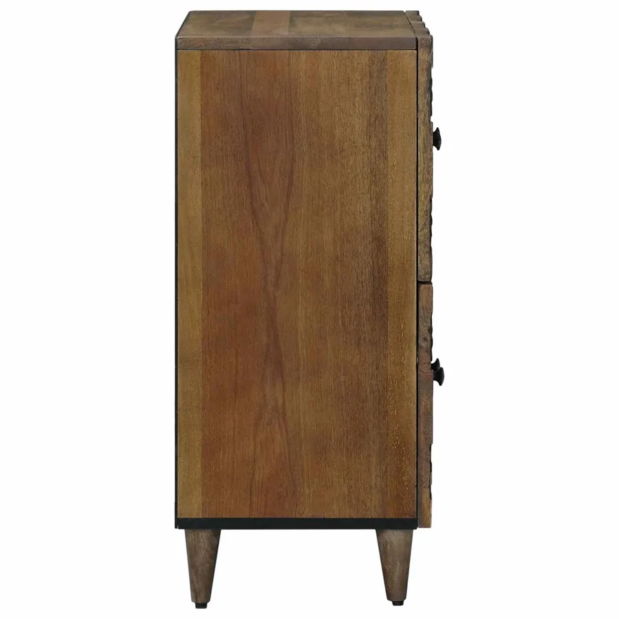 Buffet Marron 60 x 33,5 x 75 cm Bois de mangue massif - 4