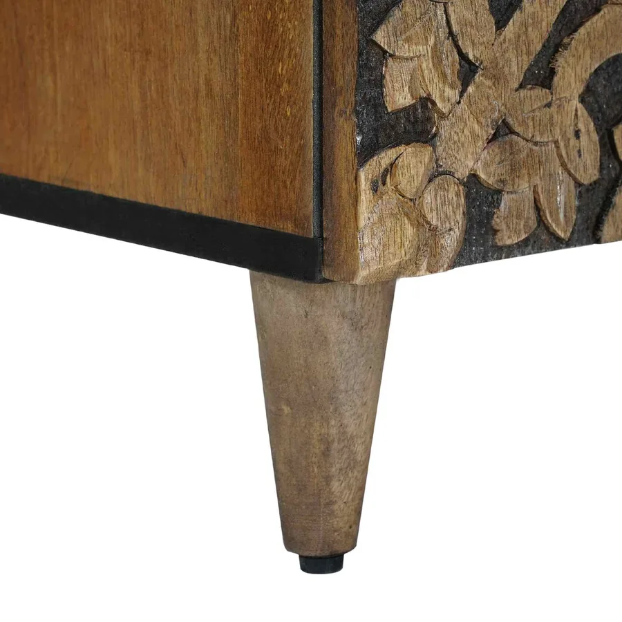 Buffet Marron 60 x 33,5 x 75 cm Bois de mangue massif - 8