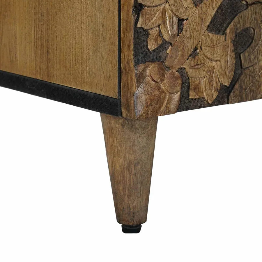 Meuble TV Marron 105 x 33,5 x 46 cm Bois de mangue massif - 8