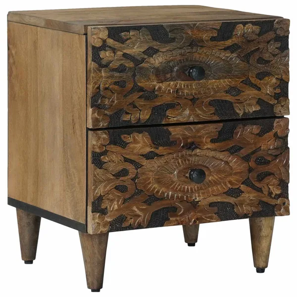 Cabinet de chevet avec tiroir Marron 40 x 33,5 x 46 cm