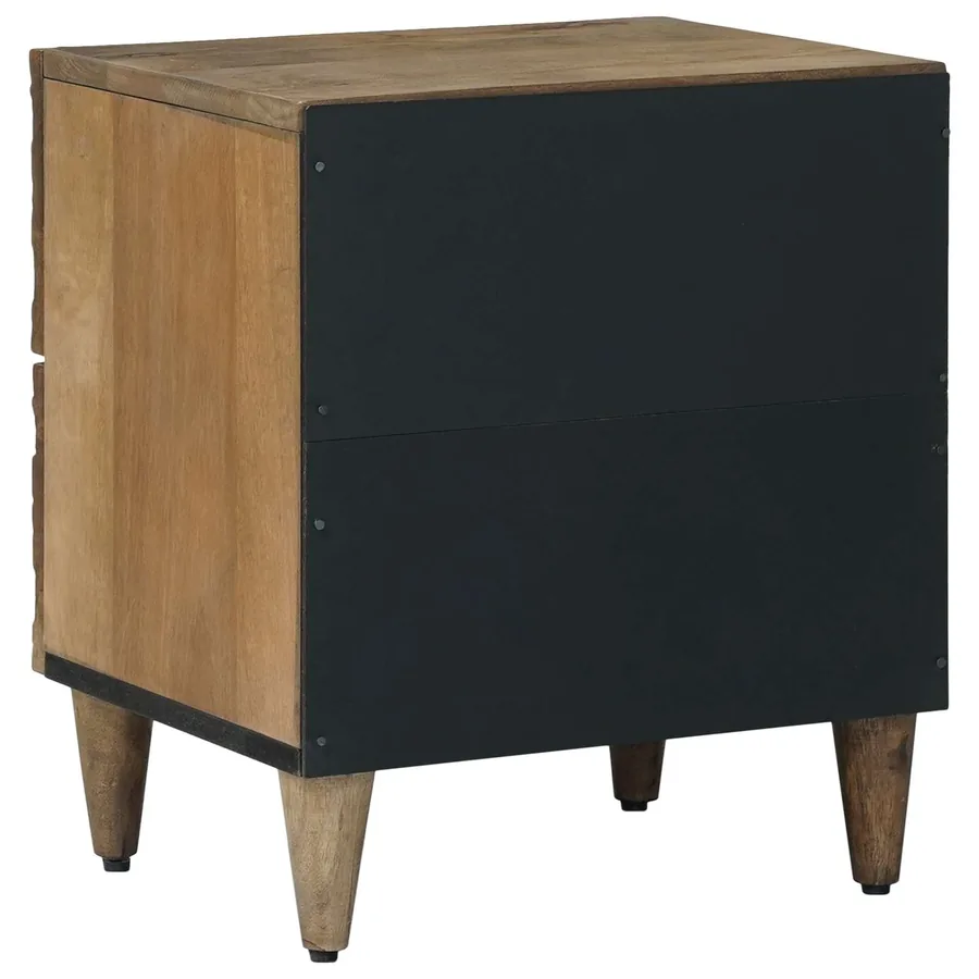 Cabinet de chevet avec tiroir Marron 40 x 33,5 x 46 cm - 5