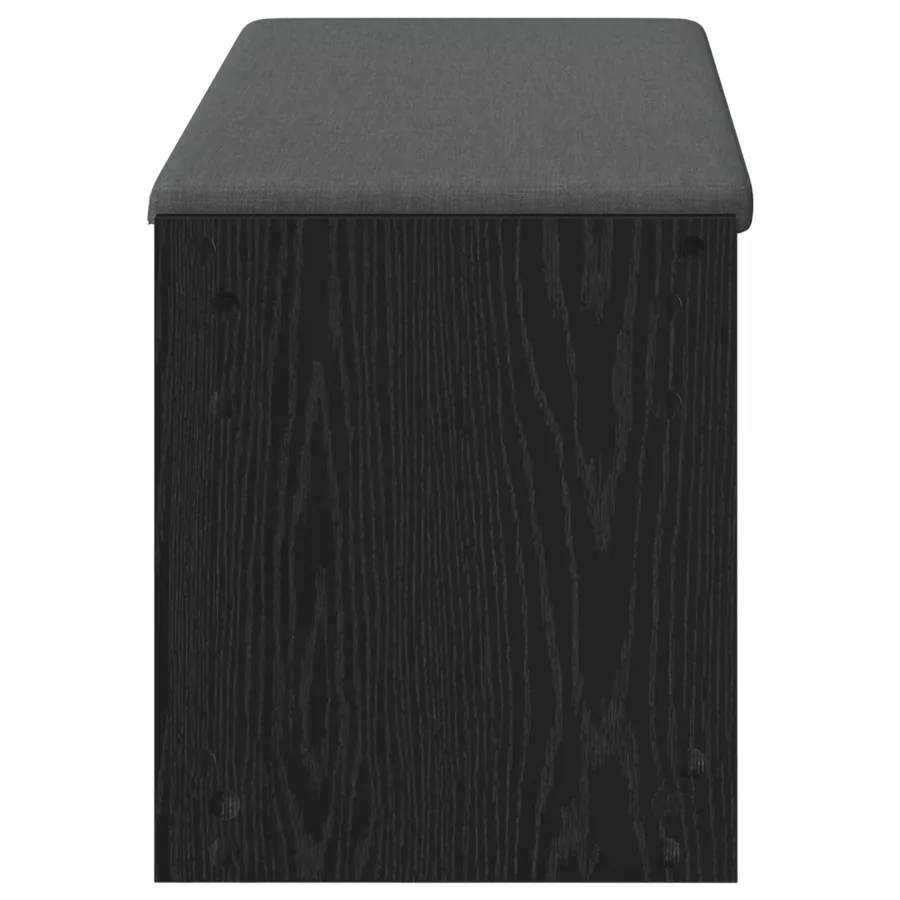 Banc d'entrée avec coussin Chêne Noir 103 x 38 x 45 cm - 6