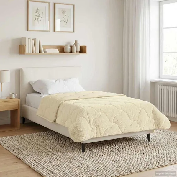 Duvet complet toute l'année Matelassé Crème 140 x 200 cm