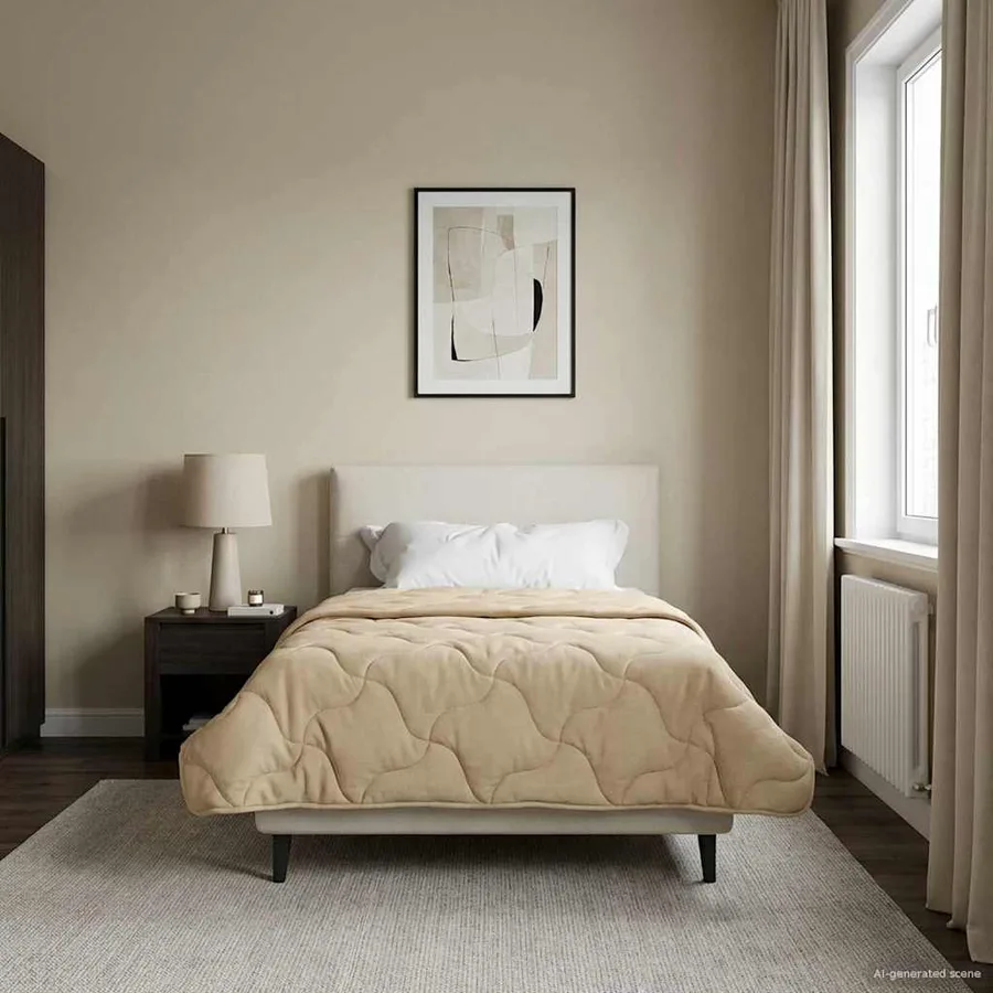 Duvet complet toute l'année Matelassé Crème 140 x 200 cm - 4