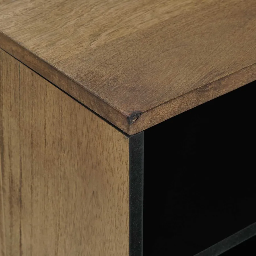 Meuble TV Marron 80 x 31,5 x 46 cm Bois de mangue massif - 6