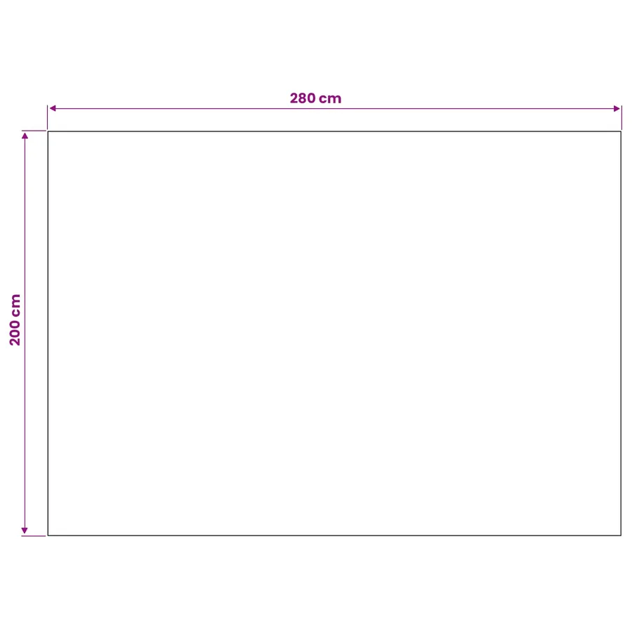 Tapis de surface SIROLO Beige 280 x 200 cm Polyester - 8