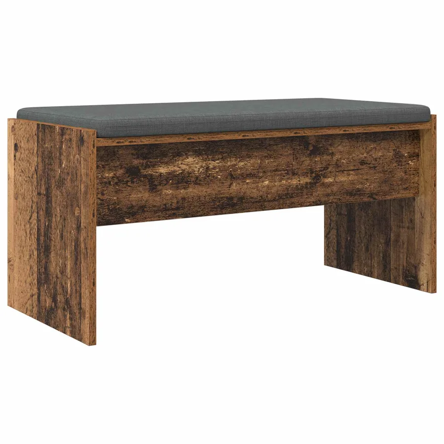 Banc d'entrée avec coussin Bois ancien 83 x 38 x 40 cm - 2