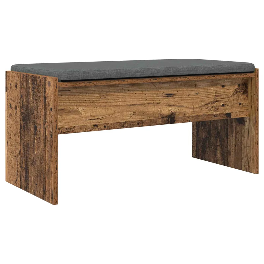 Banc d'entrée avec coussin Bois ancien 83 x 38 x 40 cm - 7
