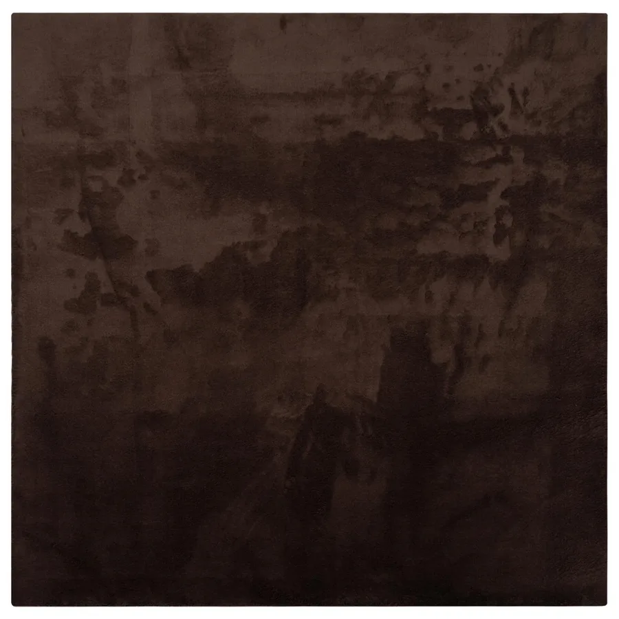 Tapis doux à poils moyens et lavable HUARTE Marron 240 x 240 cm - 2