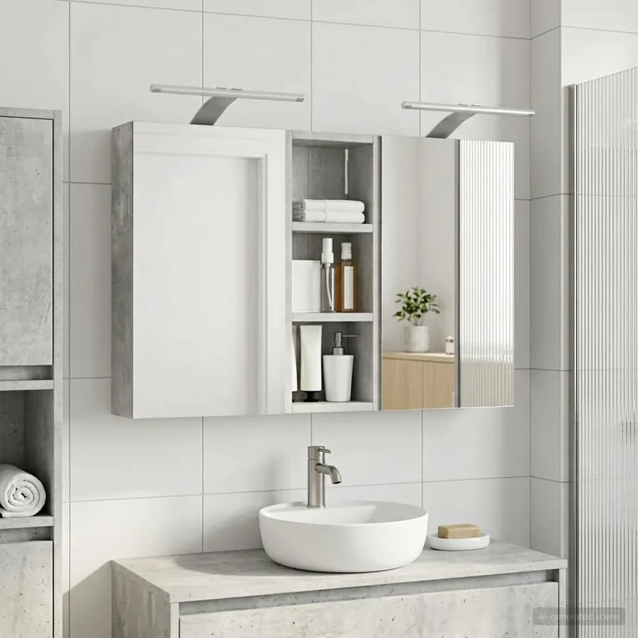 Ensemble de Meubles de Salle de Bain 3 pcs 80 x 10,5 x 50 cm