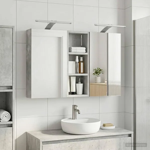 Ensemble de Meubles de Salle de Bain 3 pcs 80 x 10,5 x 50 cm