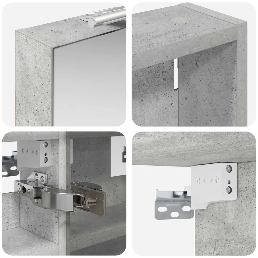 Ensemble de Meubles de Salle de Bain 3 pcs 80 x 10,5 x 50 cm - 8