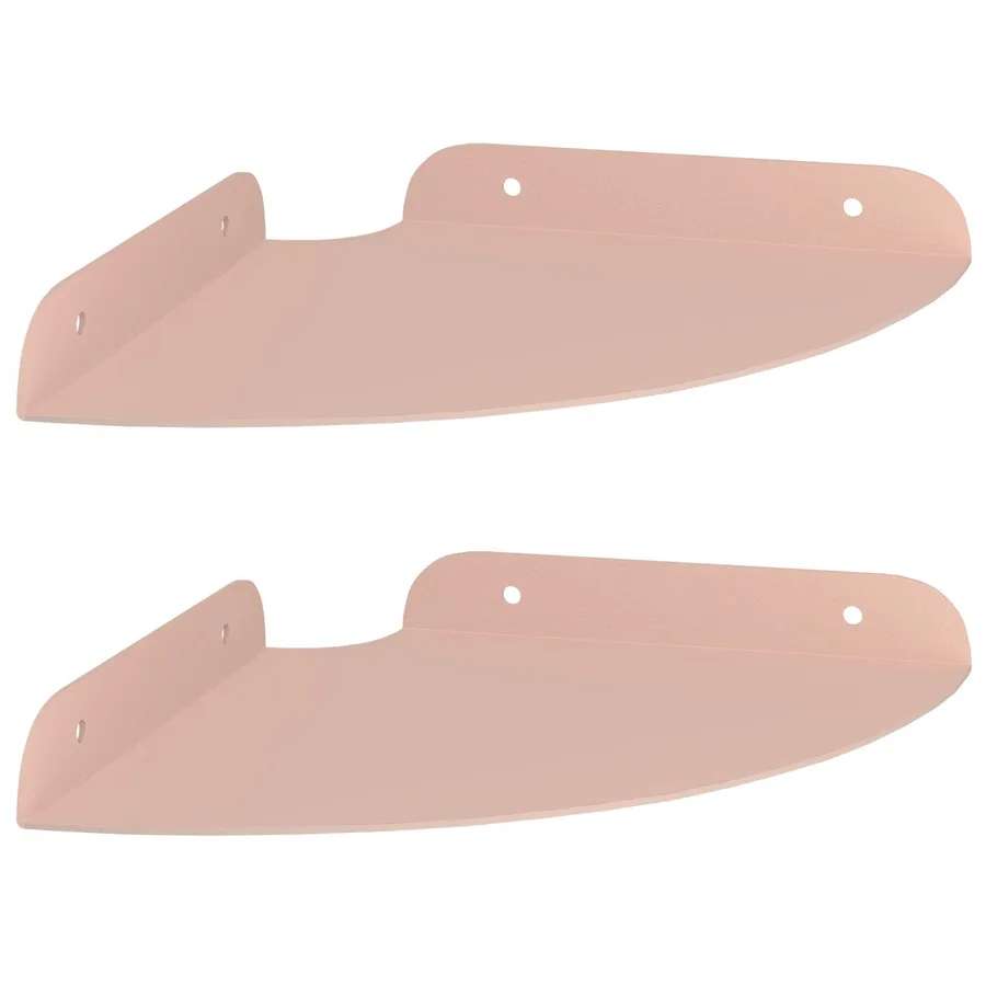 Étagère flottante avec étagère 2 pcs Rose 18 x 18 x 2 cm - 2