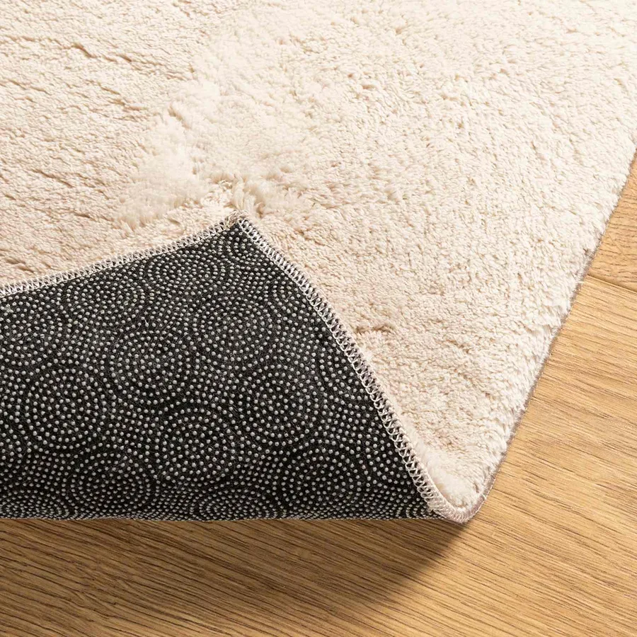 Tapis doux à poils moyens et lavable HUARTE Beige 80 x 750 cm - 4