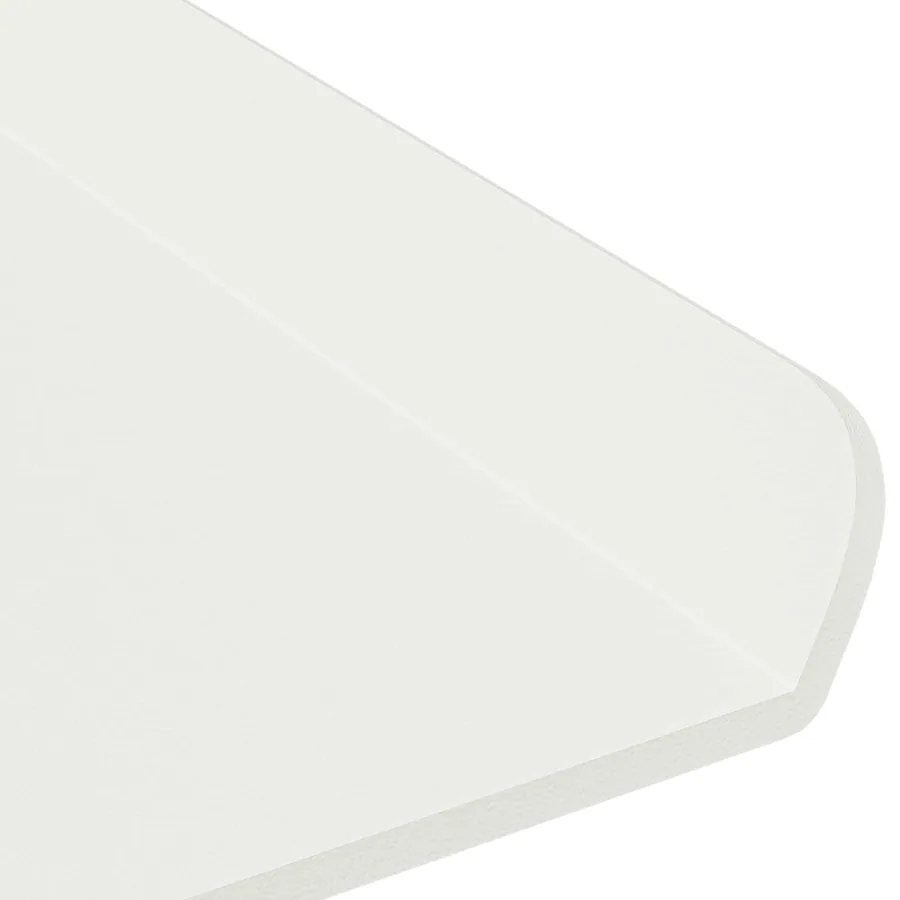Étagère flottante 3 pcs Blanc 40 x 9 x 2,5 cm Acier - 9