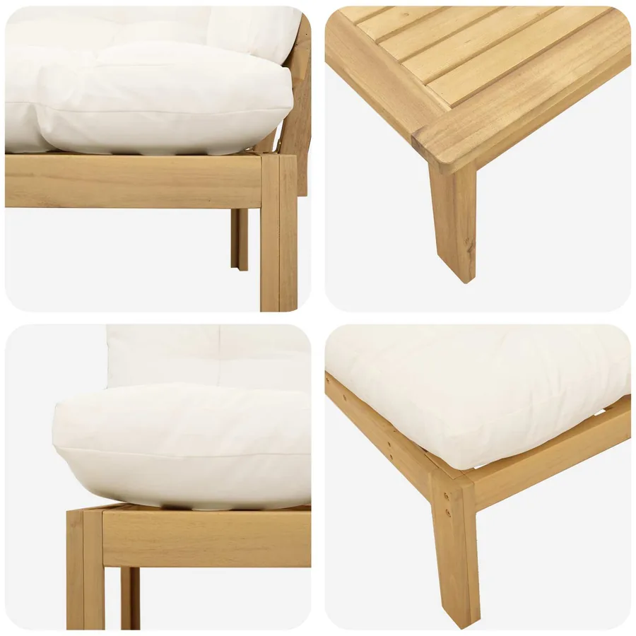 5 Pièce Unité du canapé en palette de jardin - 11