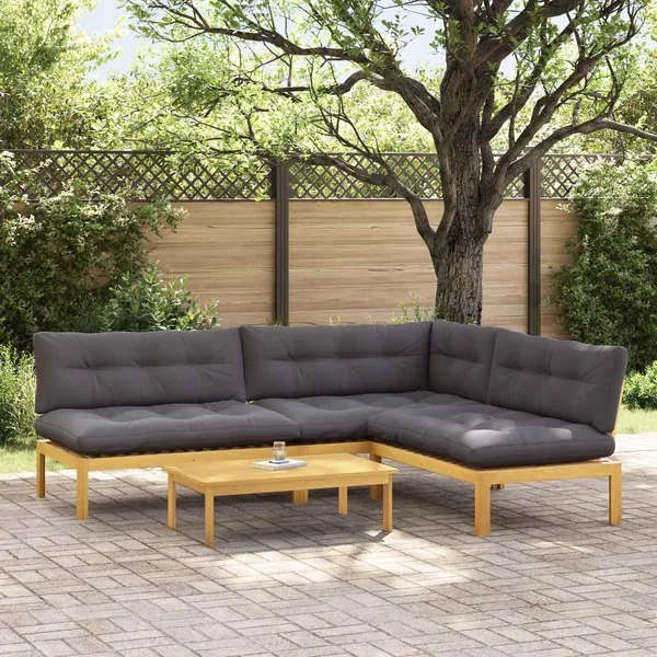 4 Pièce Unité du canapé en palette de jardin