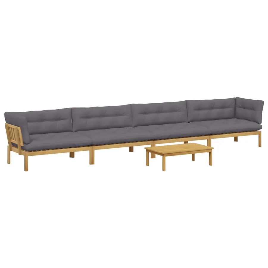 5 Pièce Unité du canapé en palette de jardin - 2
