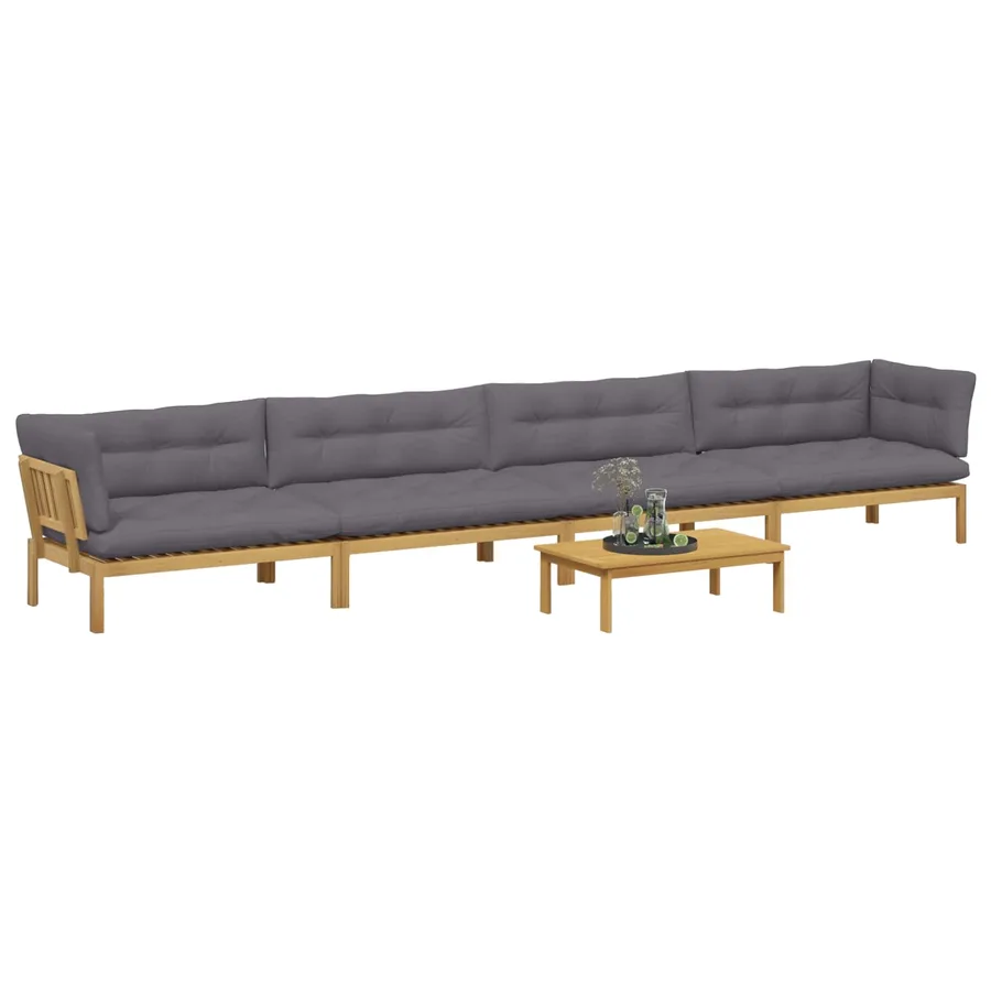5 Pièce Unité du canapé en palette de jardin - 3