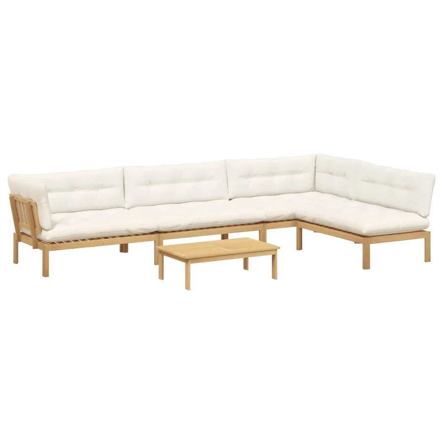 5 Pièce Unité du canapé en palette de jardin - 2