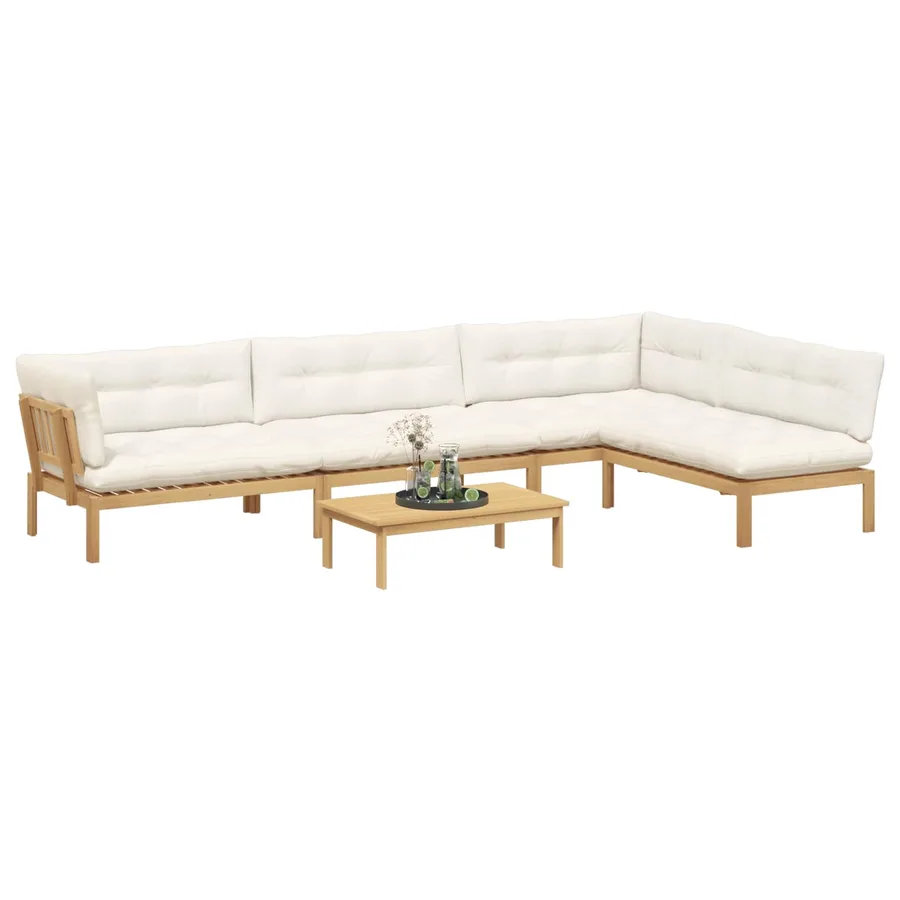 5 Pièce Unité du canapé en palette de jardin - 3
