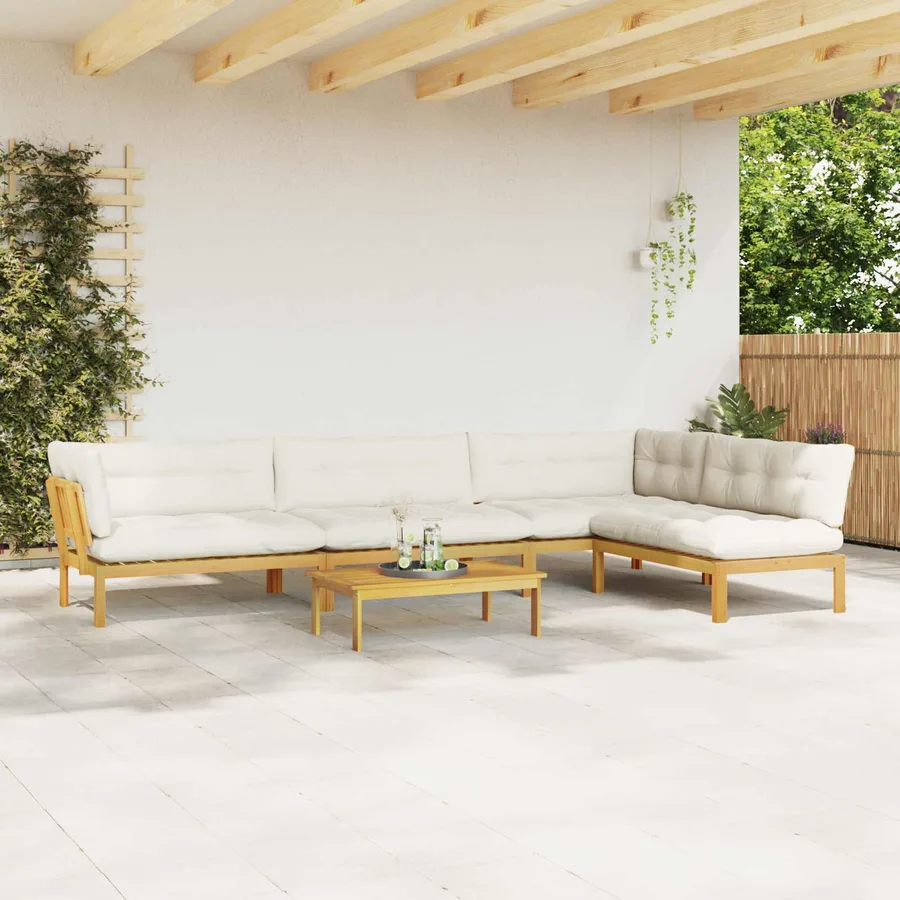 5 Pièce Unité du canapé en palette de jardin - 4