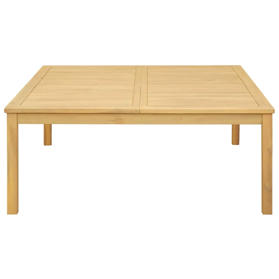 Table basse Acacia clair 110 x 110 x 45 cm Bois d'Acacia Massif - 2