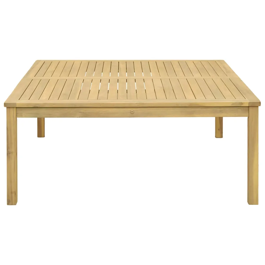 Table basse Acacia clair 110 x 110 x 45 cm Bois d'Acacia Massif - 3