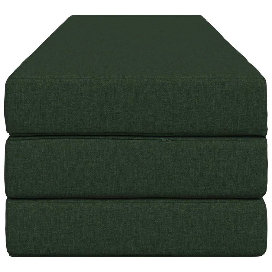 Canapé-lit pliable 180 x 67 x 45 cm Vert foncé - 4