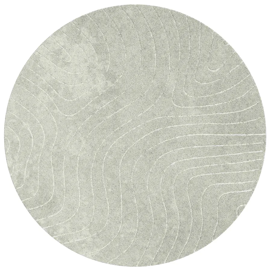 Tapis de surface Rond PALMERAS Vert Ø 200 CM Polyester - 2