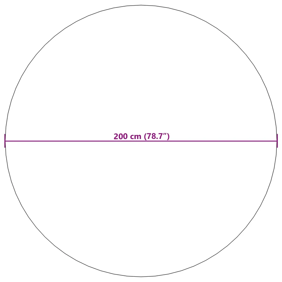 Tapis de surface Rond PALMERAS Vert Ø 200 CM Polyester - 8