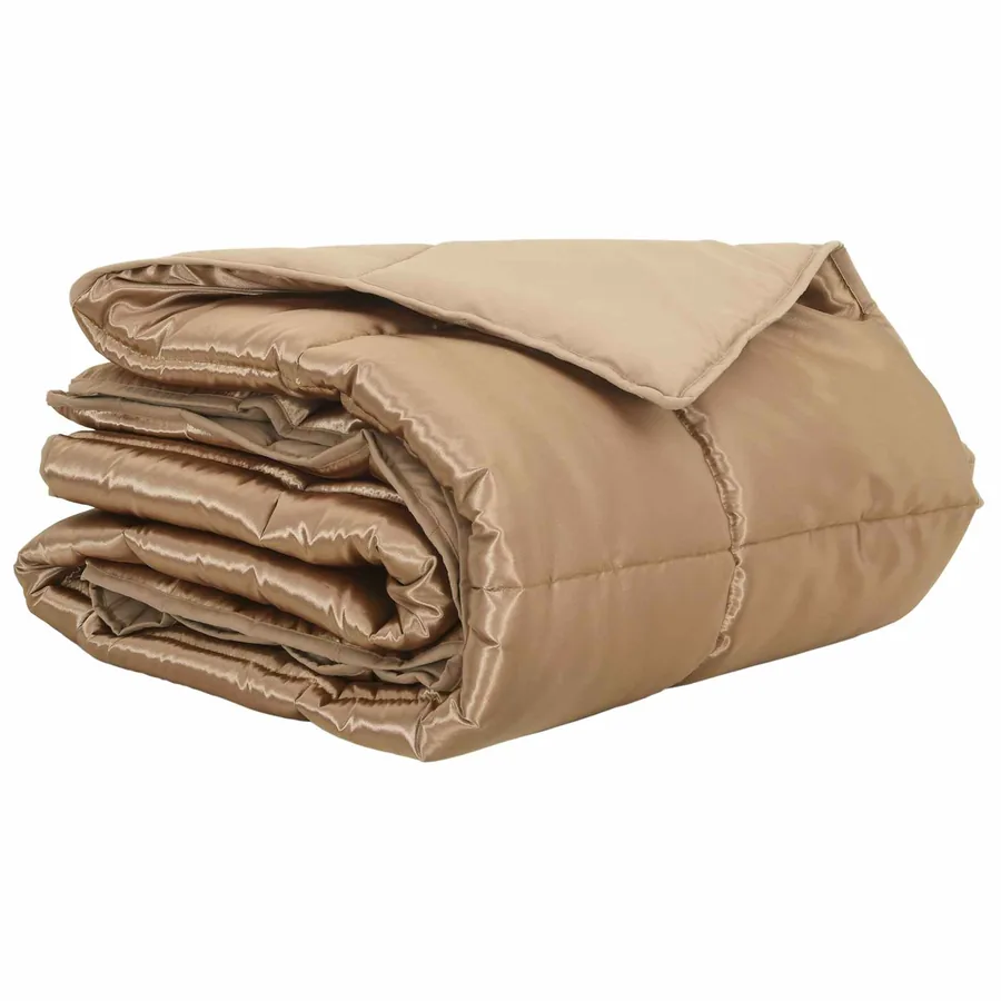 Duvet d'été simple Doré 200 x 240 cm Satin et Microfibre - 2
