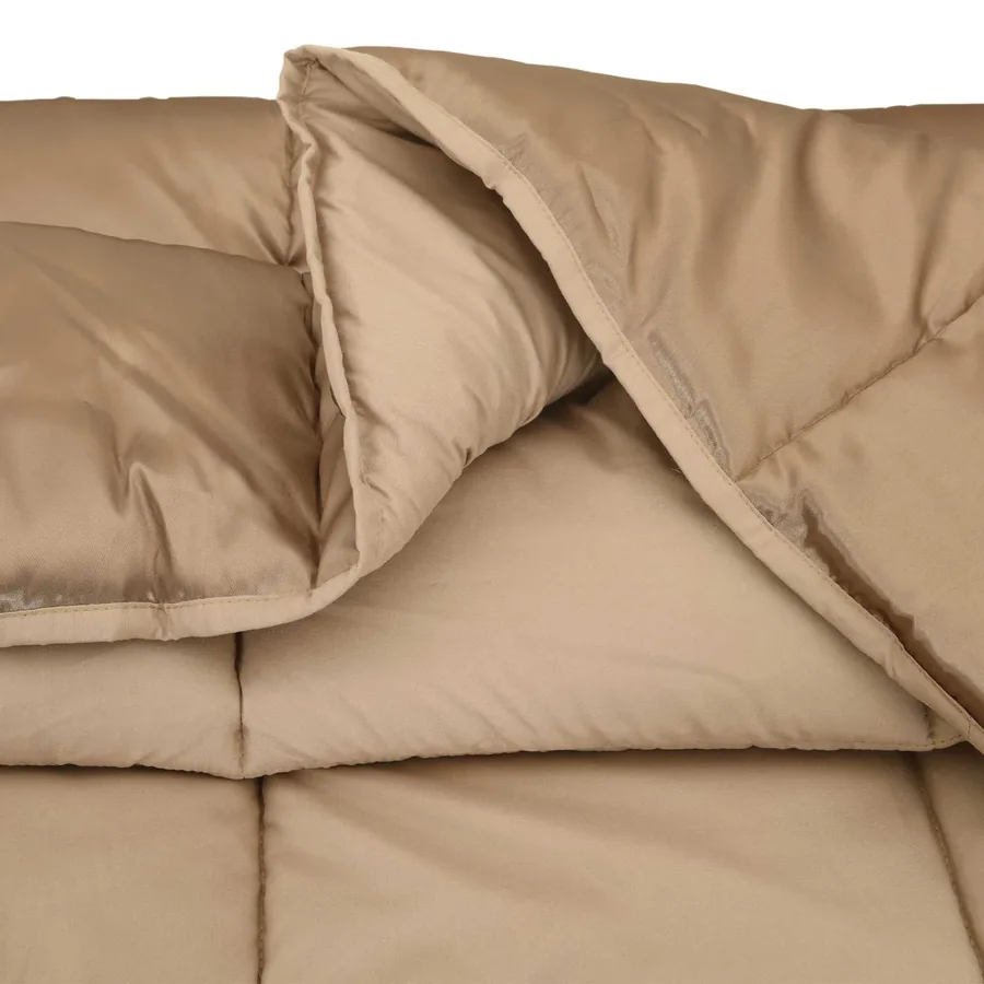 Duvet d'été simple Doré 200 x 240 cm Satin et Microfibre - 5