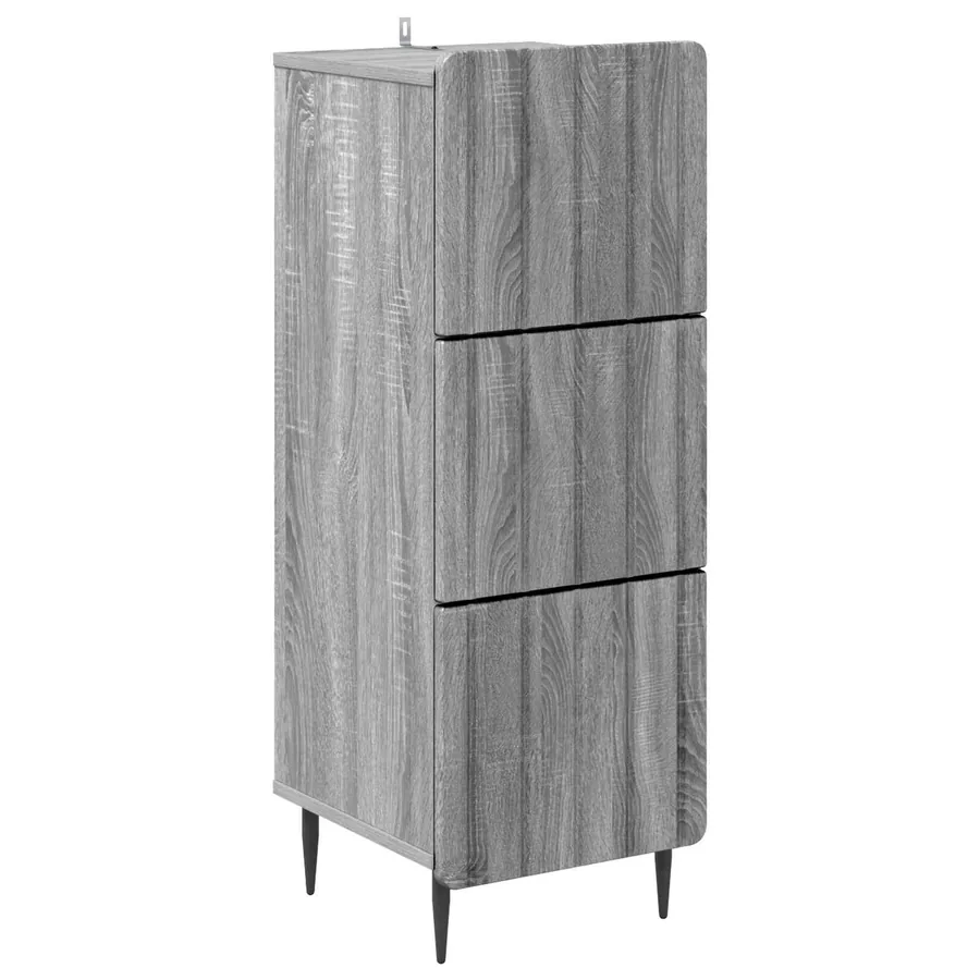 Armoire à tiroirs Sonoma gris 33 x 34,5 x 92 cm - 2