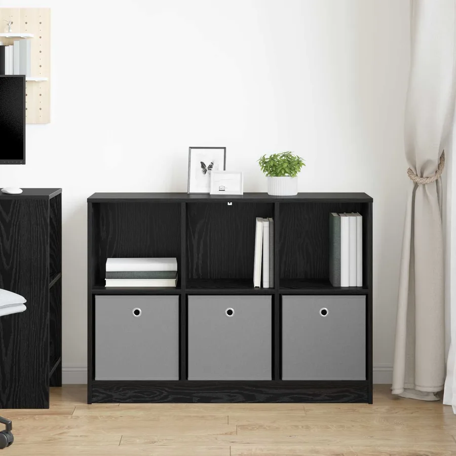 Buffet avec tiroir Chêne noir 102 x 32 x 73,5 cm - 4
