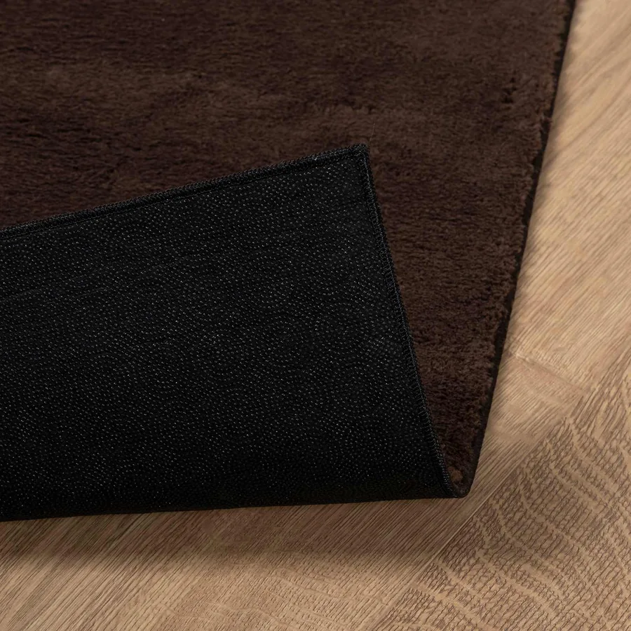 Tapis doux à poils moyens et lavable HUARTE Marron 500 x 80 cm - 4