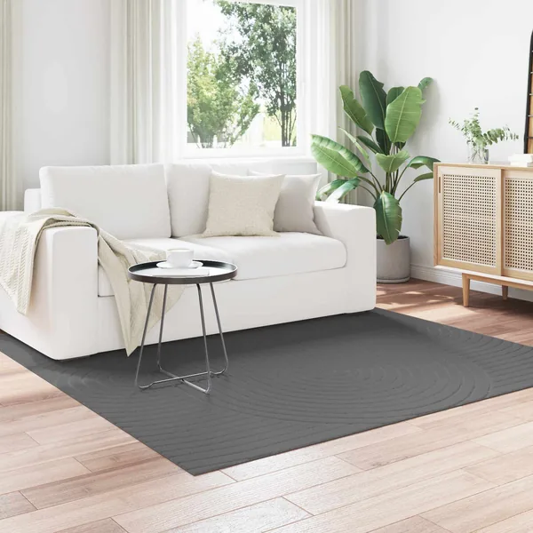 Tapis de surface PALMERAS Anthracite 200 x 200 cm Polyester