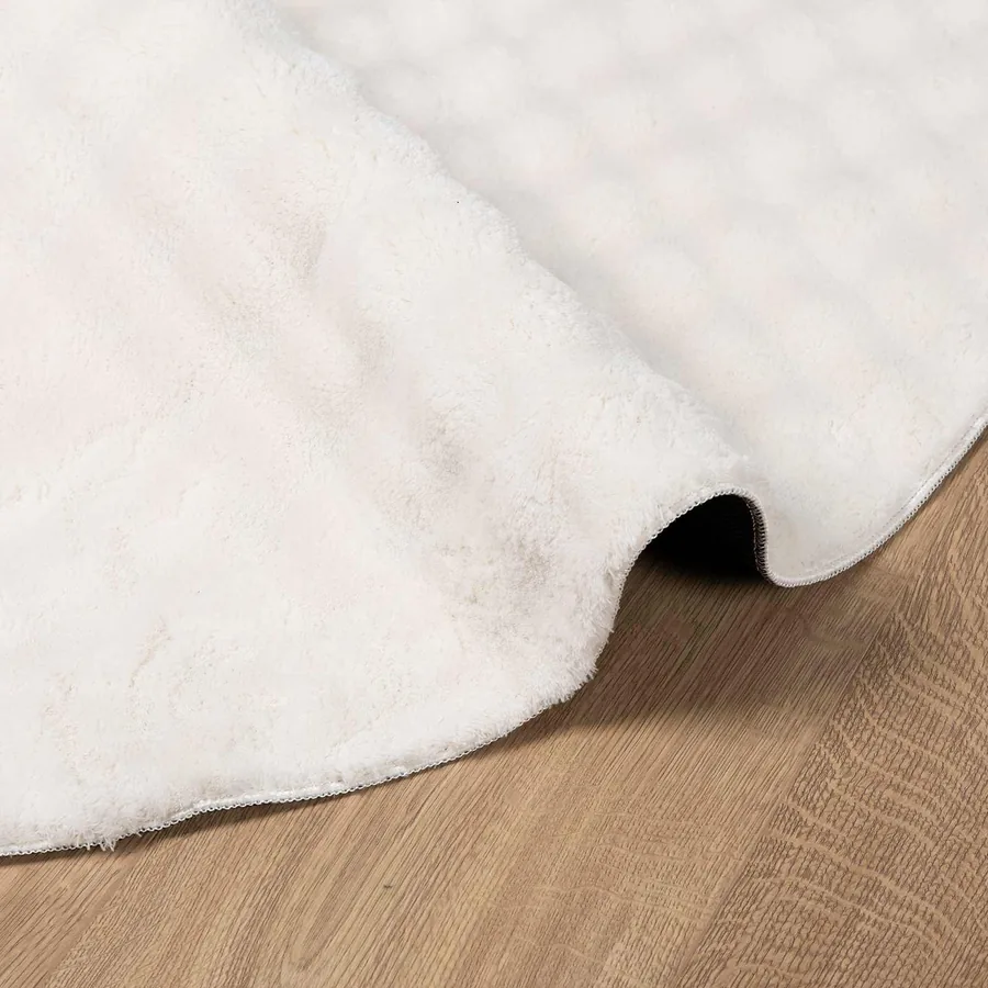 Tapis de surface Rond SIROLO Crème Ø 200 CM Polyester - 5