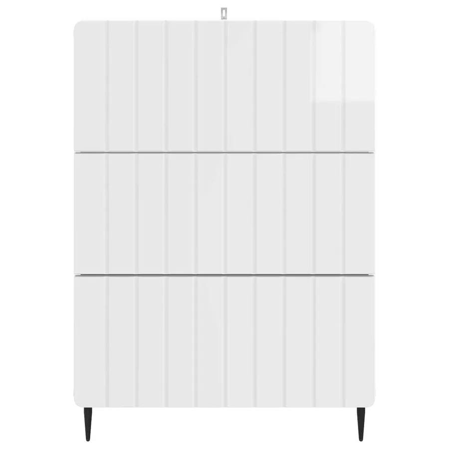 Armoire à tiroirs Blanc brillant 66 x 34,5 x 92 cm - 6