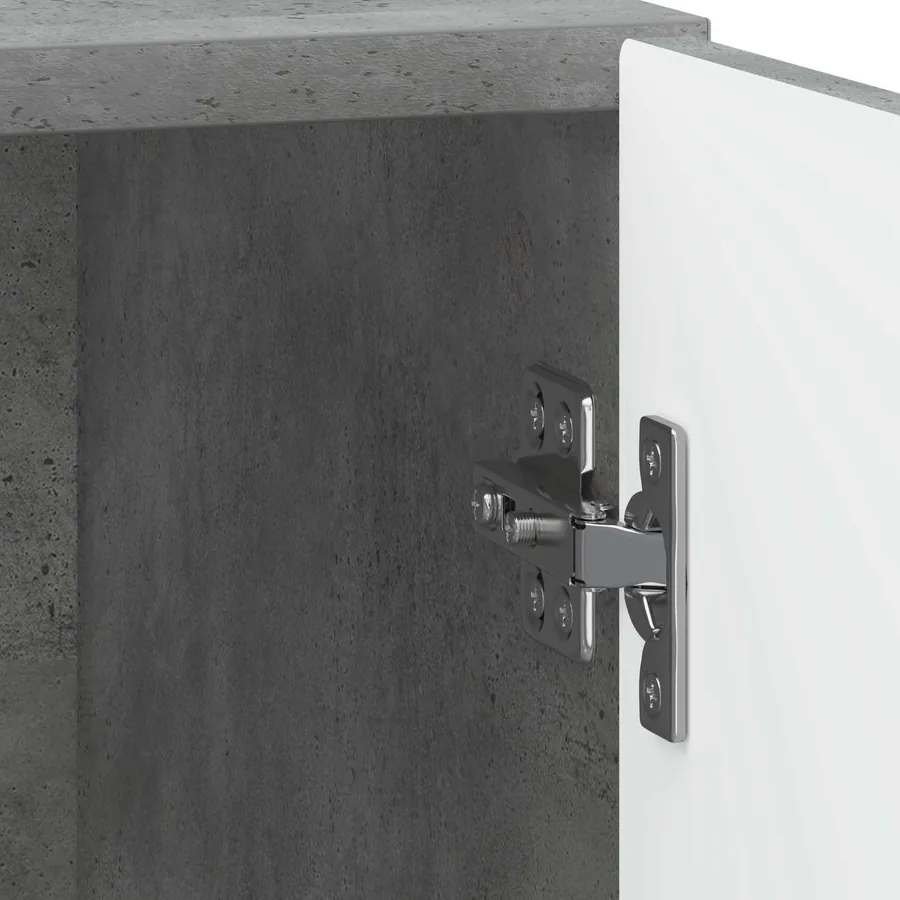 Cabinet de chevet 2 pcs Gris béton 43 x 34,5 x 50 cm - 11