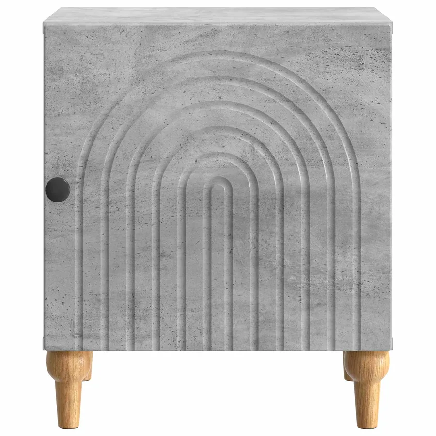 Cabinet de chevet 2 pcs Gris béton 43 x 34,5 x 50 cm - 7