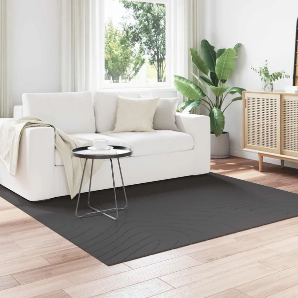 Tapis de surface PALMERAS Anthracite 200 x 200 cm Polyester