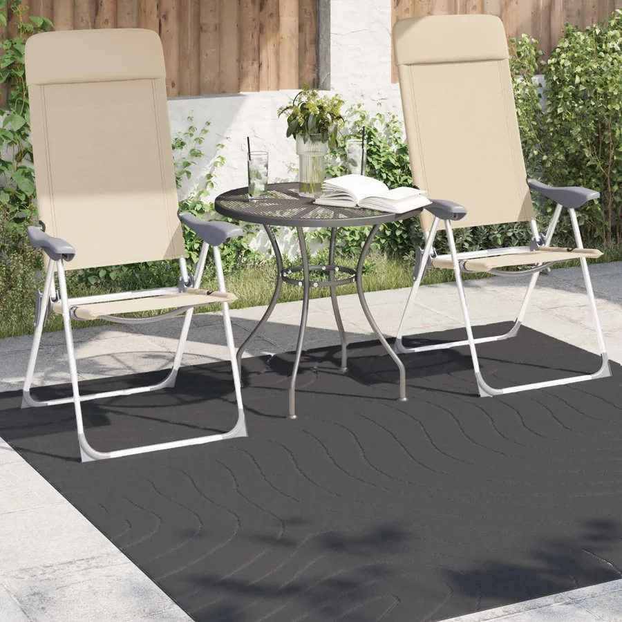 Tapis de surface PALMERAS Anthracite 200 x 200 cm Polyester - 3