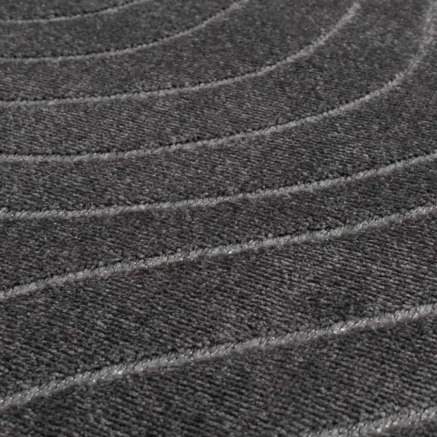 Tapis de surface PALMERAS Anthracite 200 x 200 cm Polyester - 7