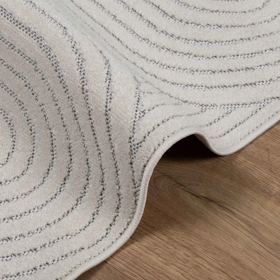 Tapis de surface PALMERAS Crème 170 x 120 cm Polyester - 6