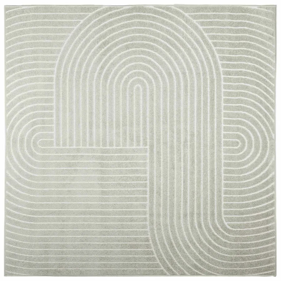 Tapis de surface Carré PALMERAS Vert 120 x 120 cm Polyester - 2