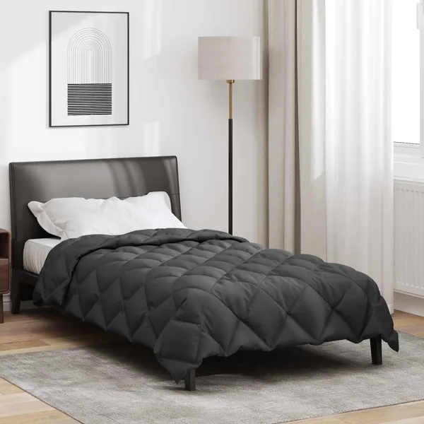 Duvet d'hiver Anthracite 155 x 220 cm Microfibre