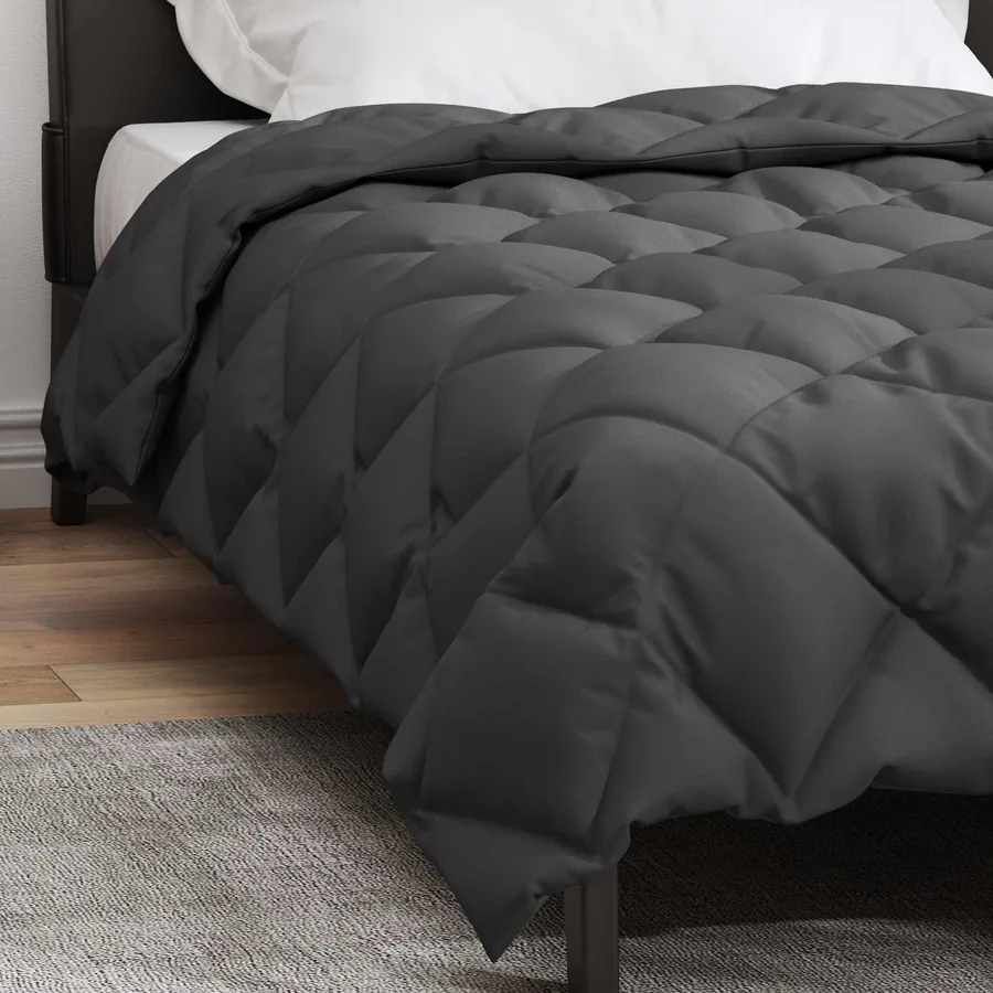 Duvet d'hiver Anthracite 155 x 220 cm Microfibre - 4