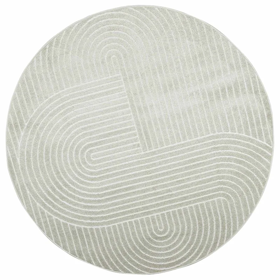 Tapis de surface Rond PALMERAS Vert Ø 200 CM Polyester - 2